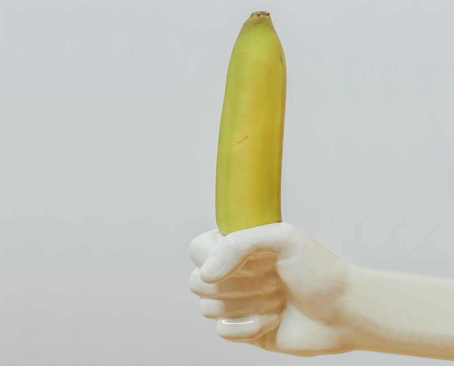 banana simbolizira povećani penis